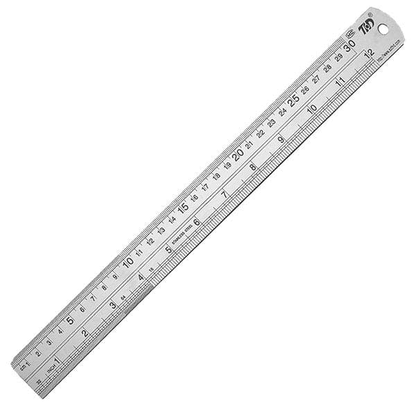 Sensa Silver Steel Ruler 12