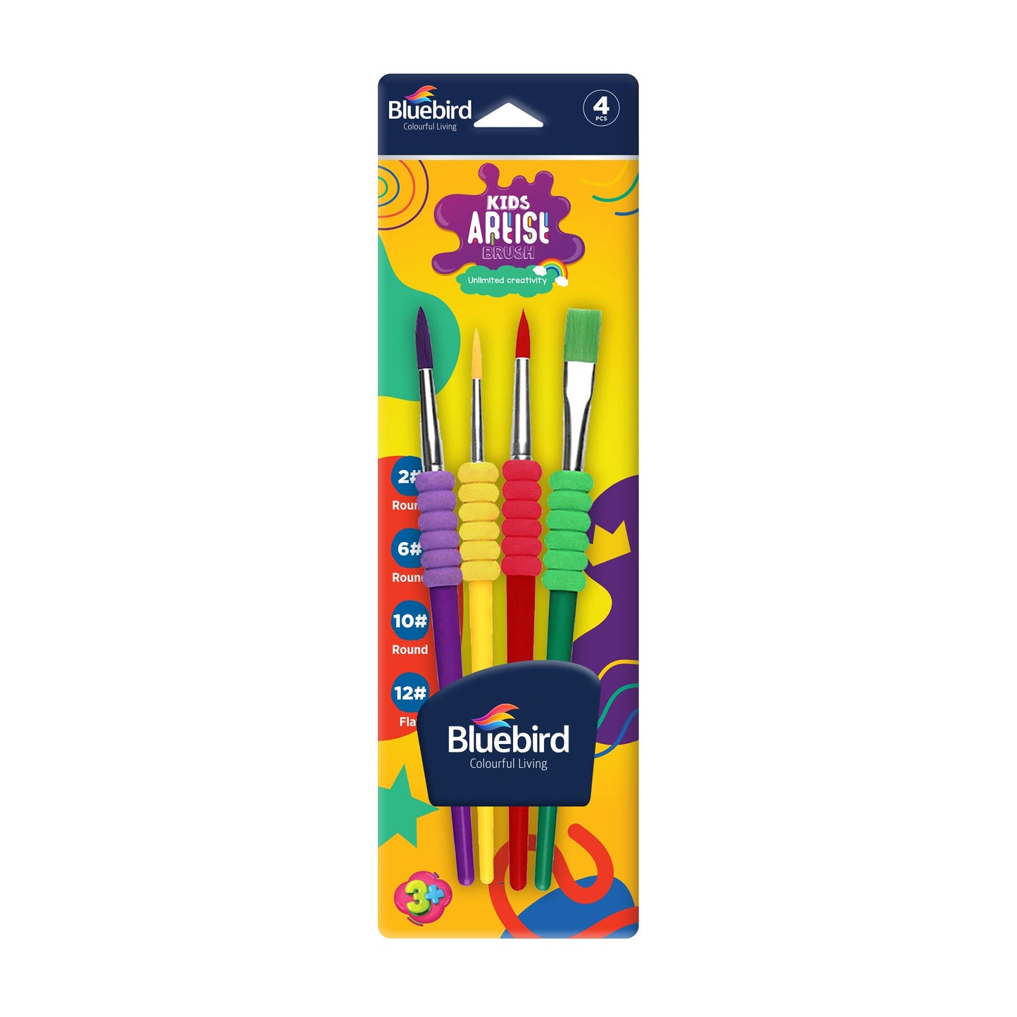 Kids Paint Brush Set of 4