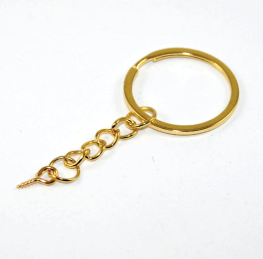 Keychain Ring Fine Golden - (Instruments)