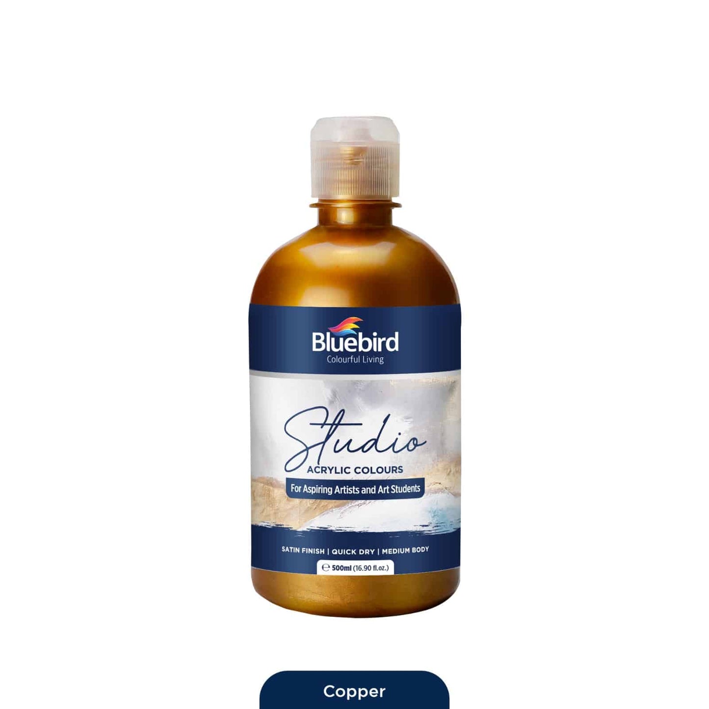 Studio Acrylic Colours - 500 ml - Pearlescent Shades