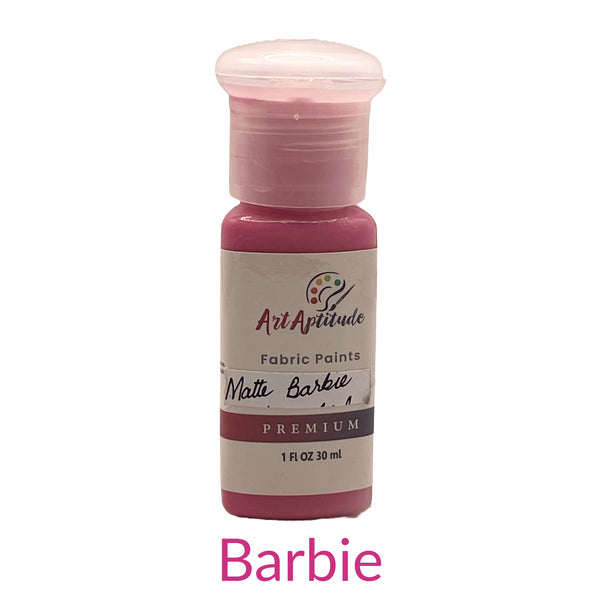 Art Aptitude matte fabric paints  30ml bottle available in different fabric colours