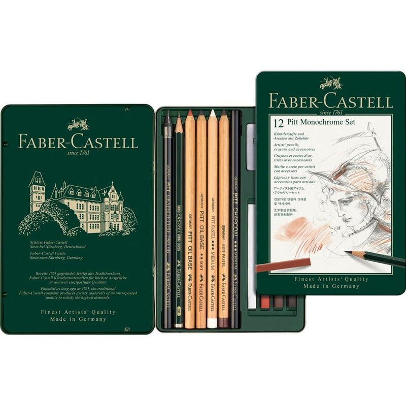 Faber Castell Pitt Monochrome Tin