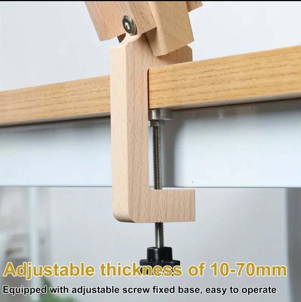 DIY Leathercraft Wooden Clamp - Hand Sewing Frame for Crafts & Supplies