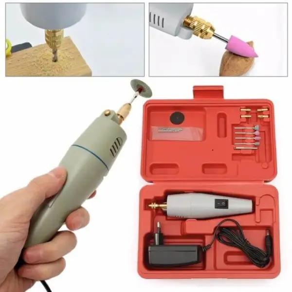 Hand Held Mini Electric Drill Set For Resin Art