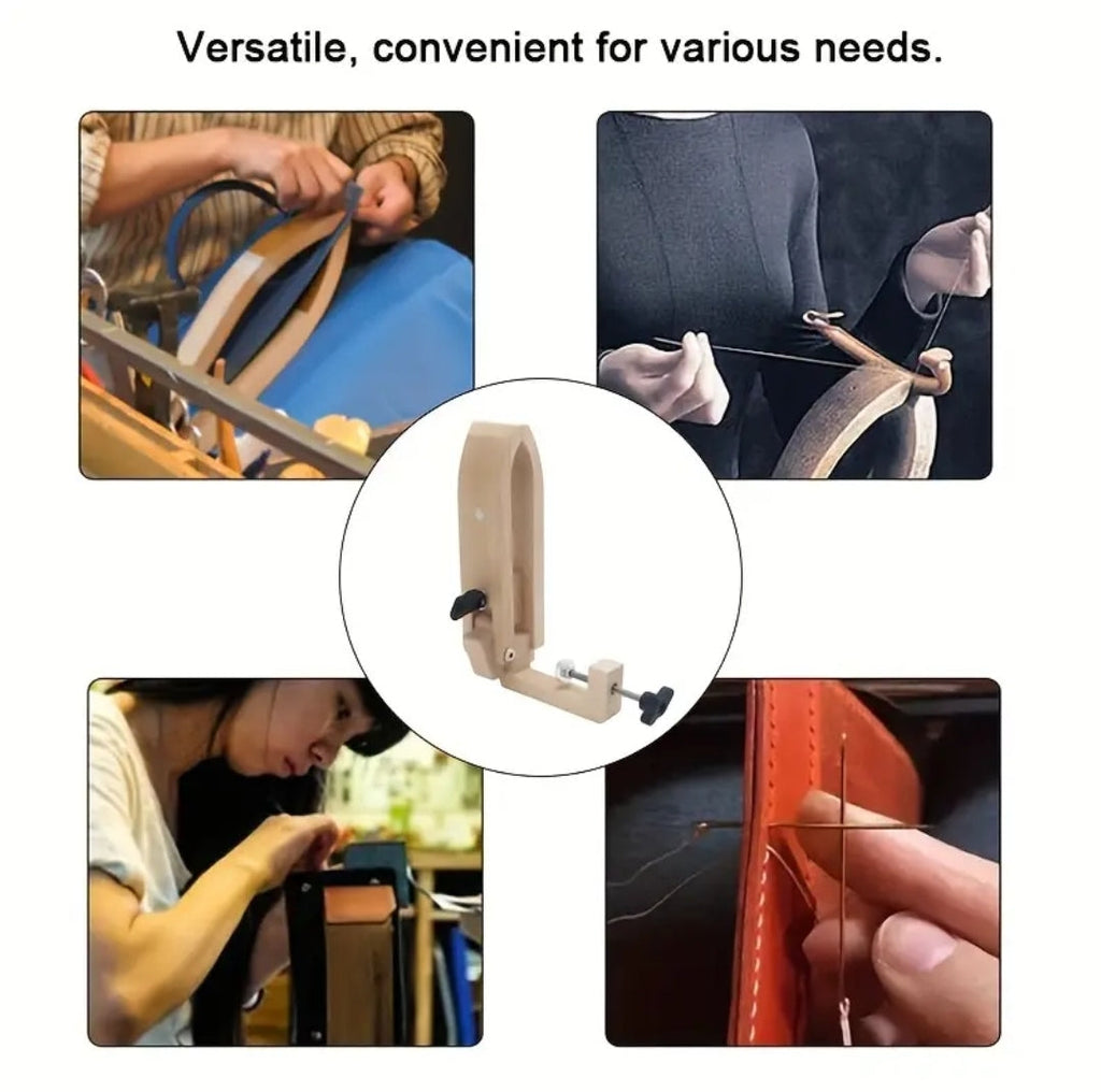 DIY Leathercraft Wooden Clamp - Hand Sewing Frame for Crafts & Supplies
