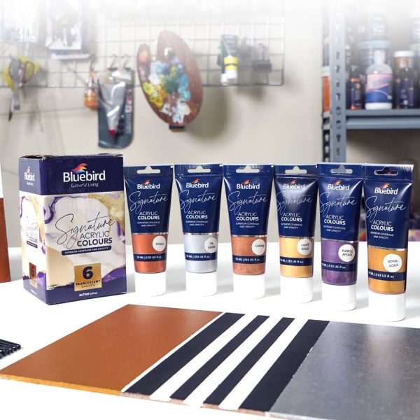 Signature Acrylic Colours - 75 ml - Set of 6 PEARLESCENT