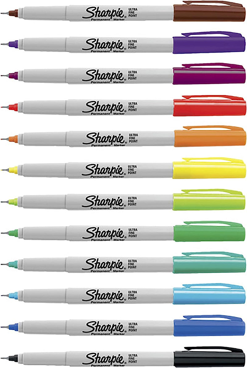Sharpie Ultra Fine Permanent Markers Pack of 12