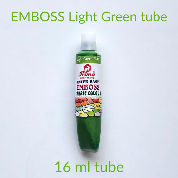 Emboss fabric colours. 3D emboss fabric paint for clothes.16 ml each tube