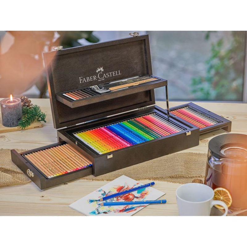 Faber Castell Art & Graphic Compendium Wooden Case Set Of 125 Pieces
