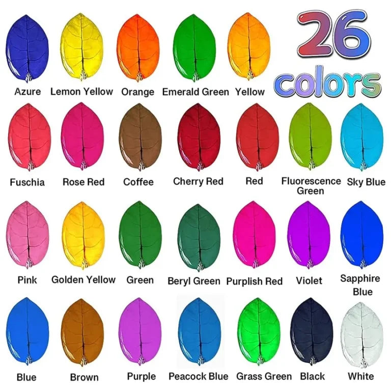 26 Colors Translucent Epoxy Resin Colorant Highly Concentrated Epoxy Resin Tints Pigment 10mL