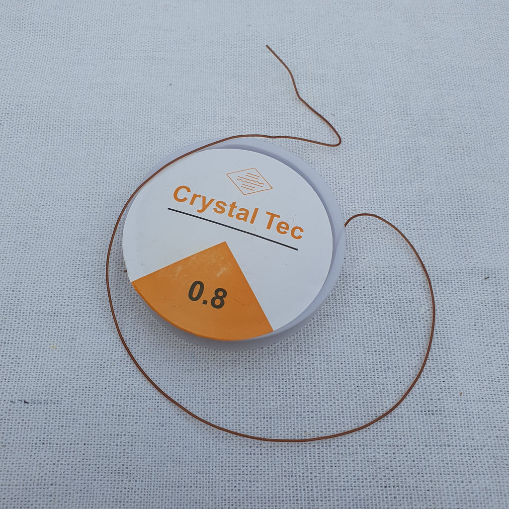 Crystal Tec Bracelet Elastic Cord - Brown