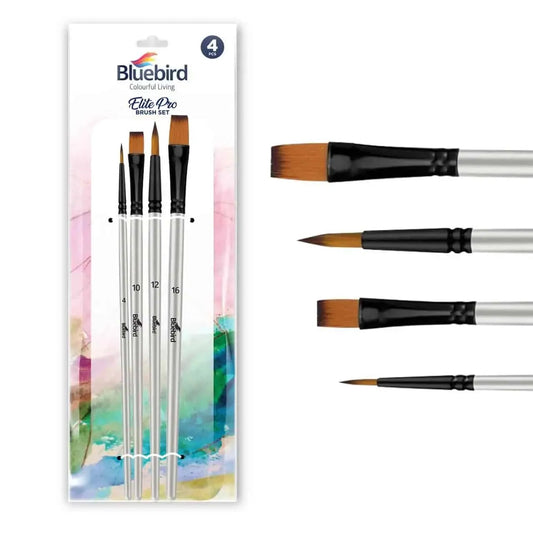 Bluebird Elite Pro Artist Brush Set of 4