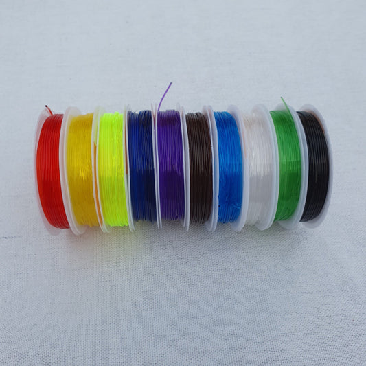 Crystal Tec Bracelet Elastic Cord - Pack of 10 (Multicolor)
