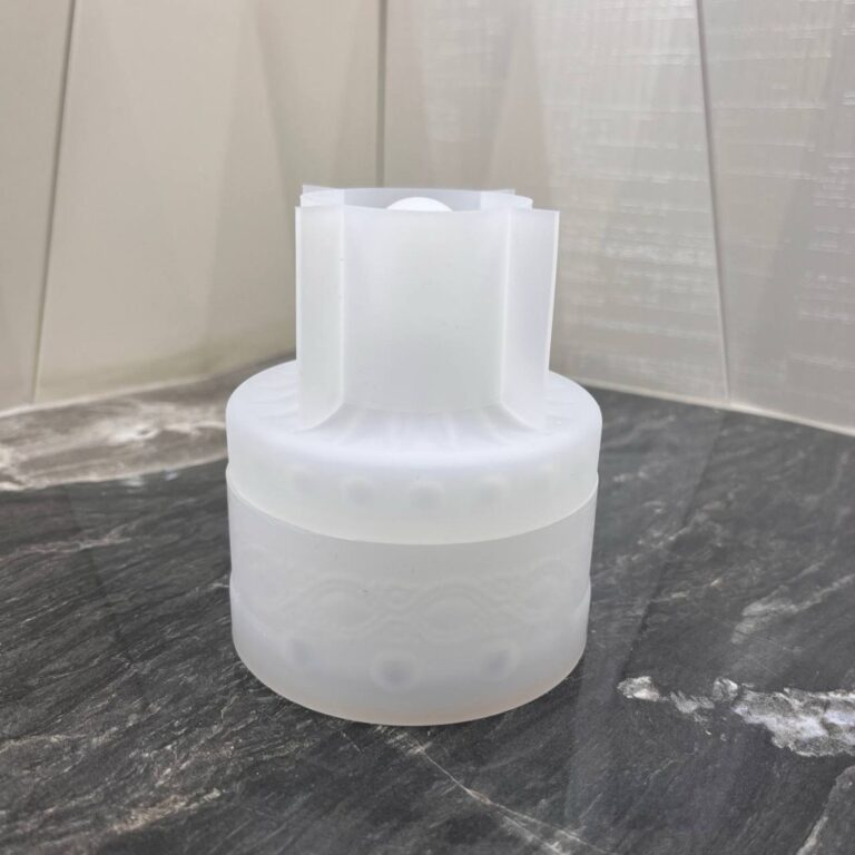 Fluted Round Trinket Box Silicone Mold with Lid