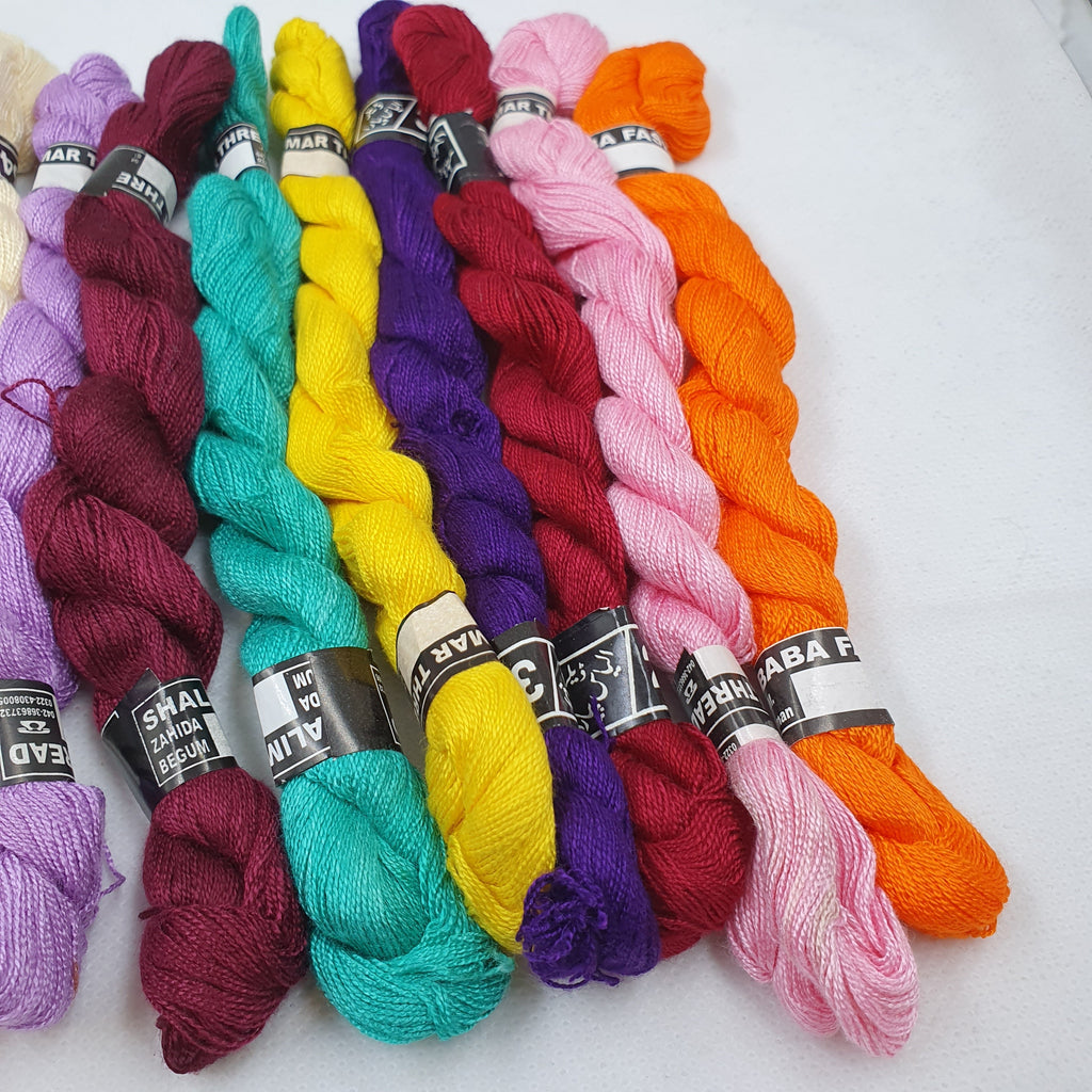 Staple Embroidery Thread - Pack of 12. 24