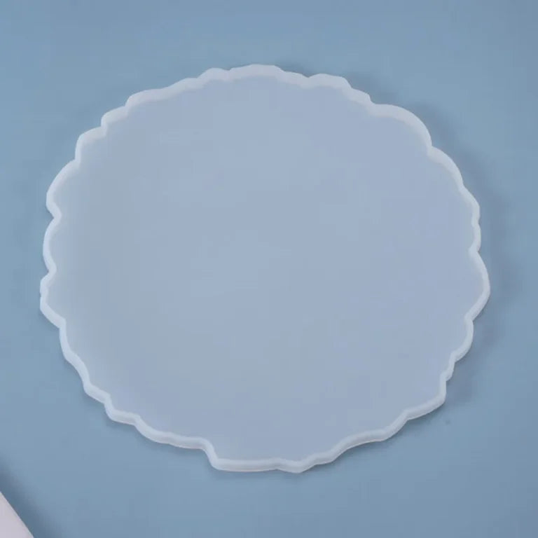 13 Inch Irregular Round Nikah Plaque Tray DIY Resin Silicon Mold