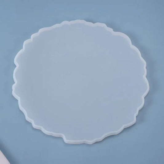 13 Inch Irregular Round Nikah Plaque Tray DIY Resin Silicon Mold