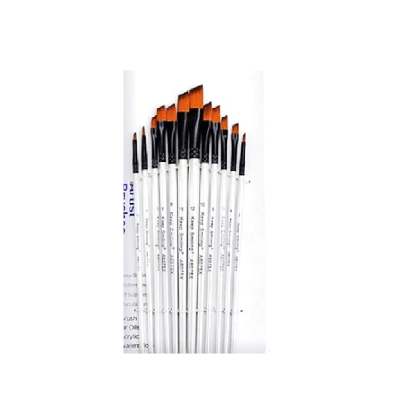 Keep Smiling Artist Set Brush White 12 Pcs