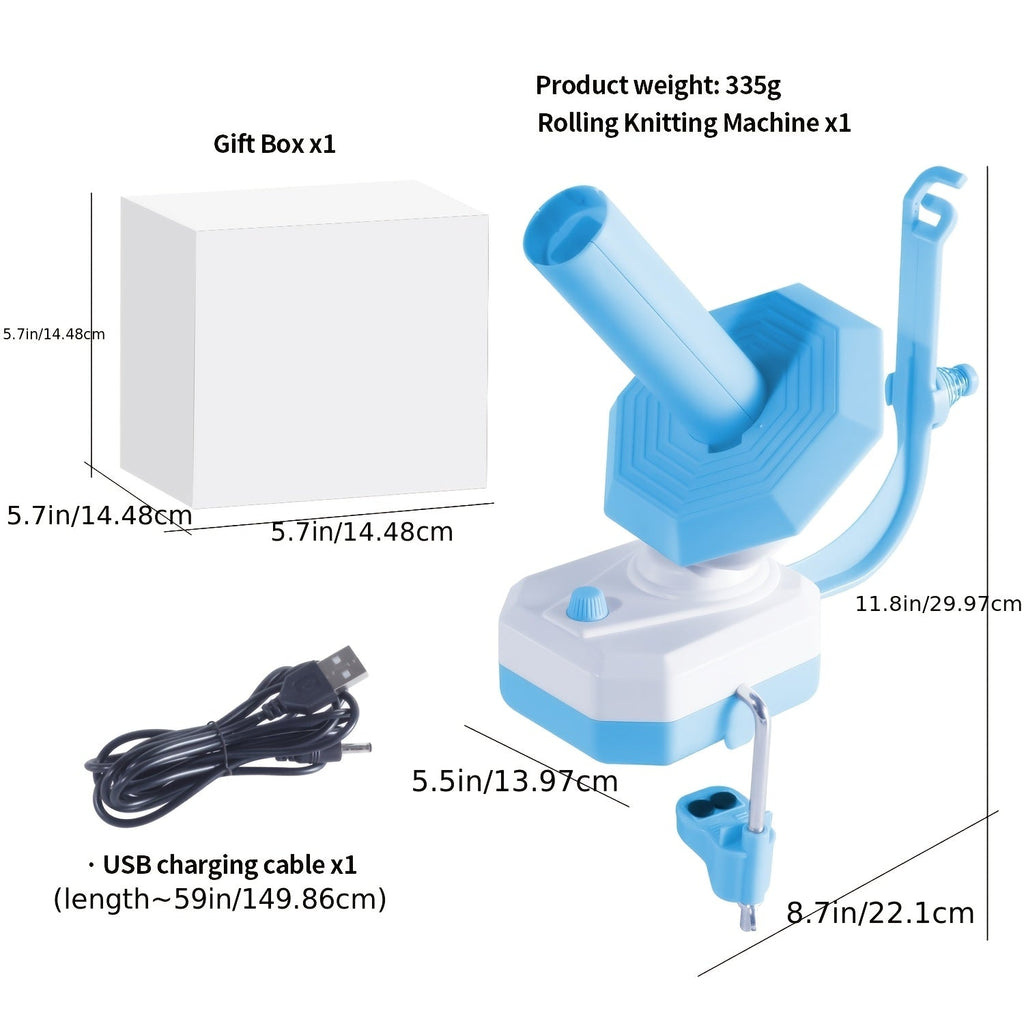 USB-Powered Electric Yarn Winder - Automatic Winding, Time-Saving Knitting Accessory
