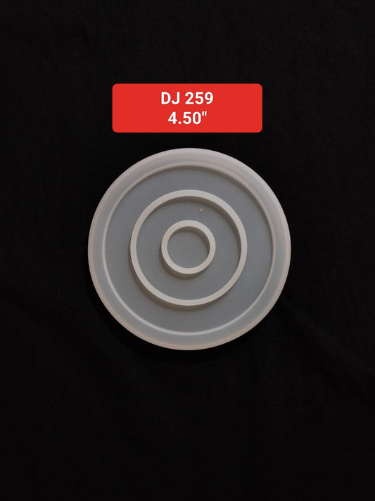 Round Coasters Shape Silicone Molds UV Epoxy Resin Mold 4.50