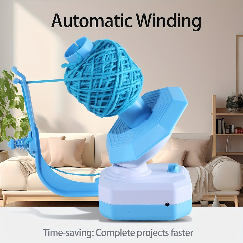 USB-Powered Electric Yarn Winder - Automatic Winding, Time-Saving Knitting Accessory