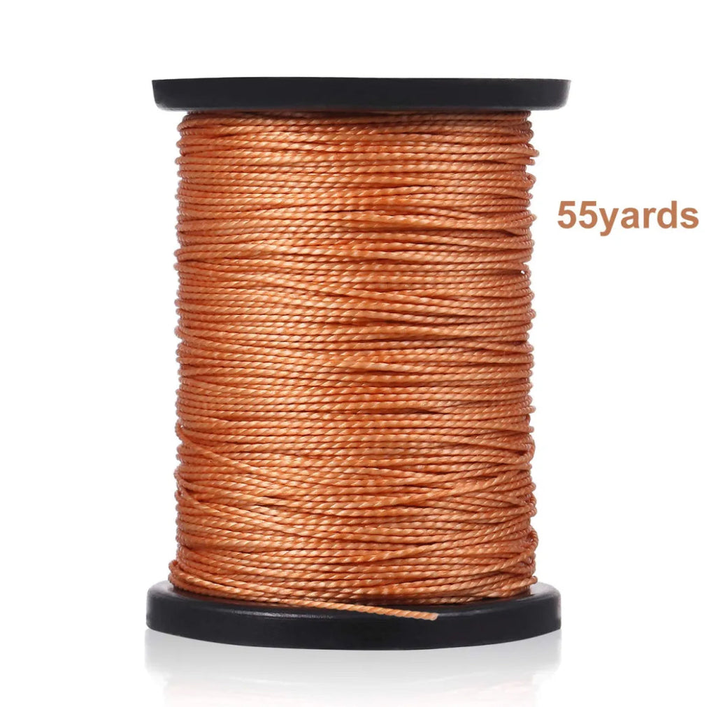 5 Pieces Canvas Leather Sewing Awl Needle with Copper Handle, 50m Nylon Cord Thread for Handmade Leather Sewing Tools Shoe