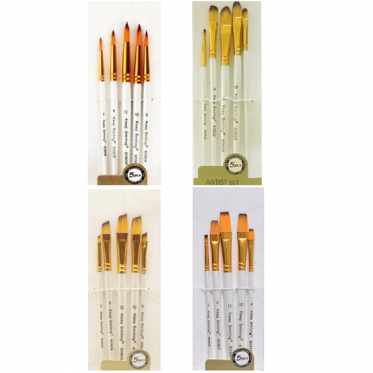 Keep Smiling Artist Brush Set 5 Pcs