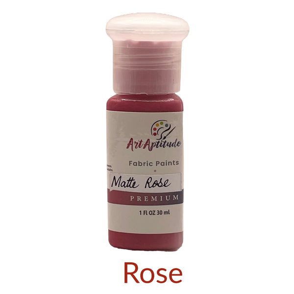 Art Aptitude matte fabric paints  30ml bottle available in different fabric colours