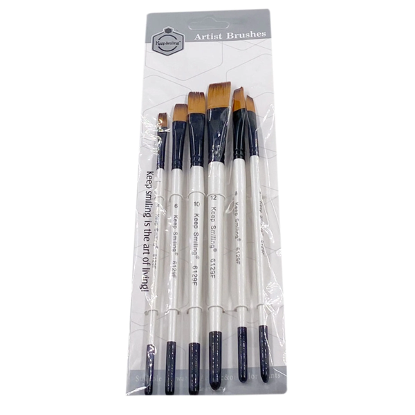 Keep Smiling Artist Brush Set 6Pcs (6129).