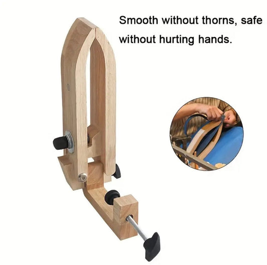 DIY Leathercraft Wooden Clamp - Hand Sewing Frame for Crafts & Supplies