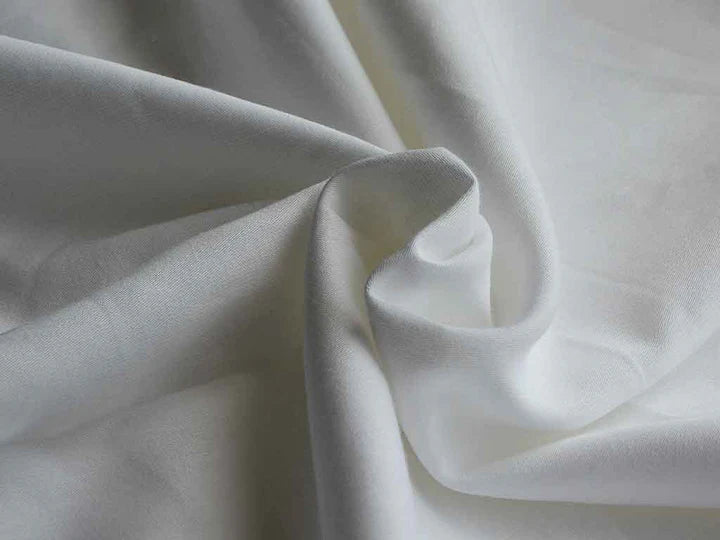 White Dyeable Soft Cotton Satin Fabric