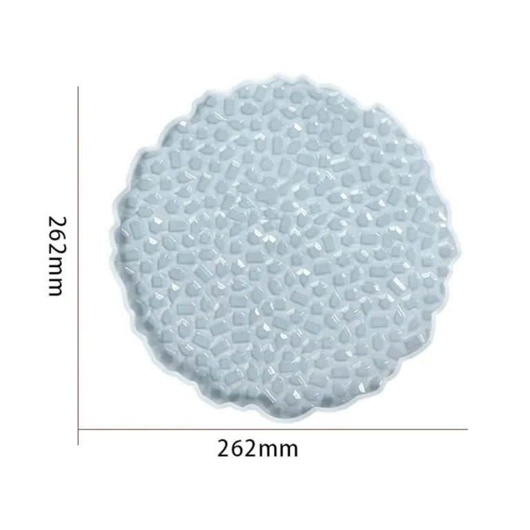 Tray mold crystal design 10 inch size