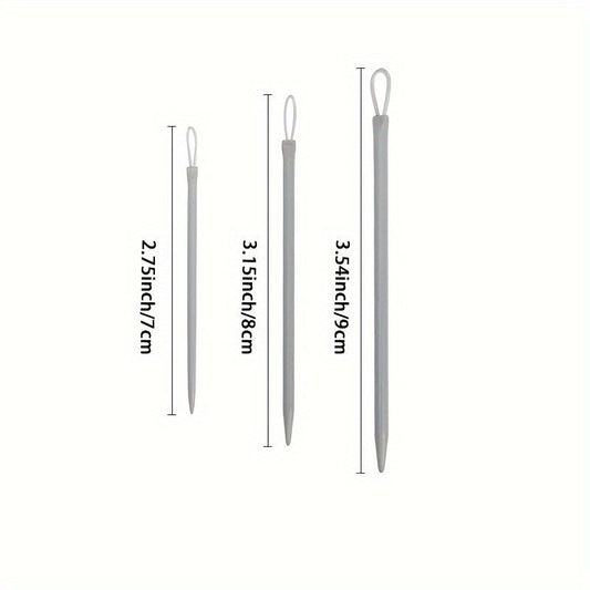 Set of 3 Crochet Hooks - Nylon Yarn Aluminum Needles, Knitting & Crochet Tools for DIY Sweater Crafting