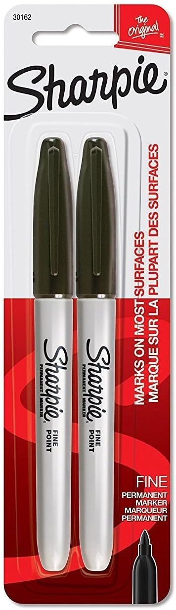 Sharpie Fine Point Permanent Markers Pack of 2