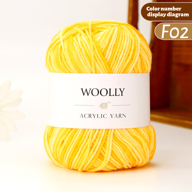 Woolly Multicolor Acrylic Yarn - CS 22. 50gm
