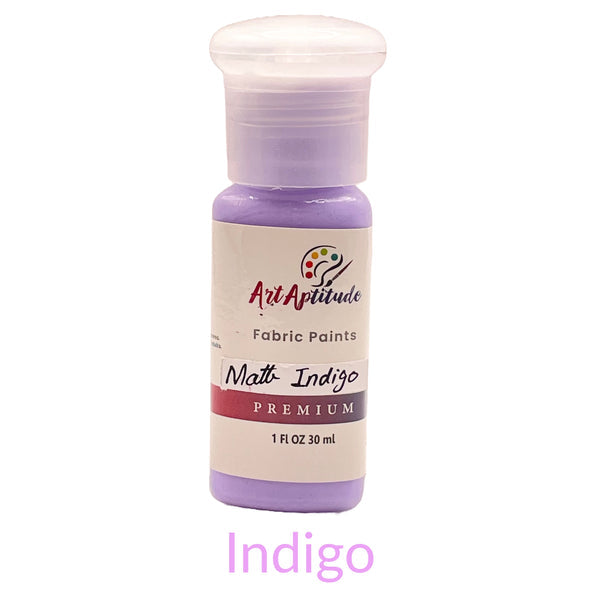 Art Aptitude matte fabric paints  30ml bottle available in different fabric colours