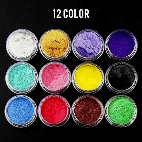 Mica Pigment Dye Powder For Epoxy Resin 12 Colors Set
