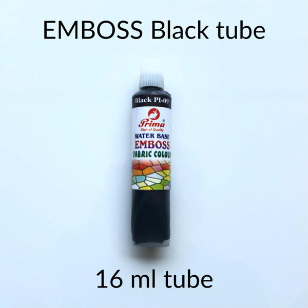 Emboss fabric colours. 3D emboss fabric paint for clothes.16 ml each tube